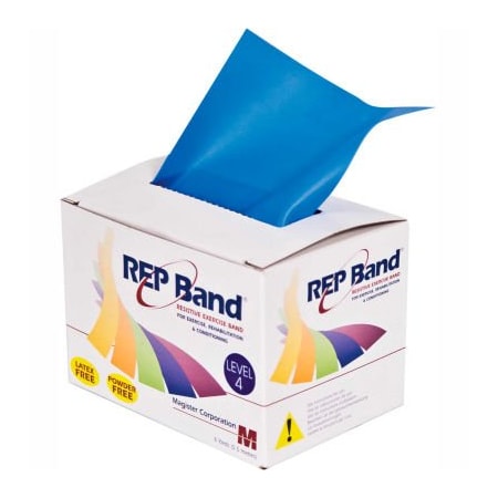 Fabrication Enterprises REP Band Latex Free Exercise Band, Blueberry, 6 Yard Roll/Box 10-1077